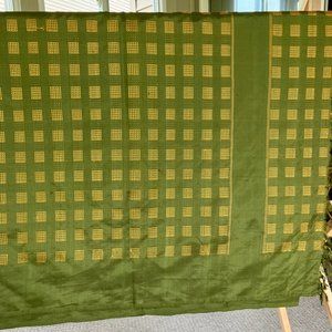 Kanjivaran olive green saree